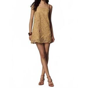 NEW LINE AND DOT tansy tunic mini dress in dijon